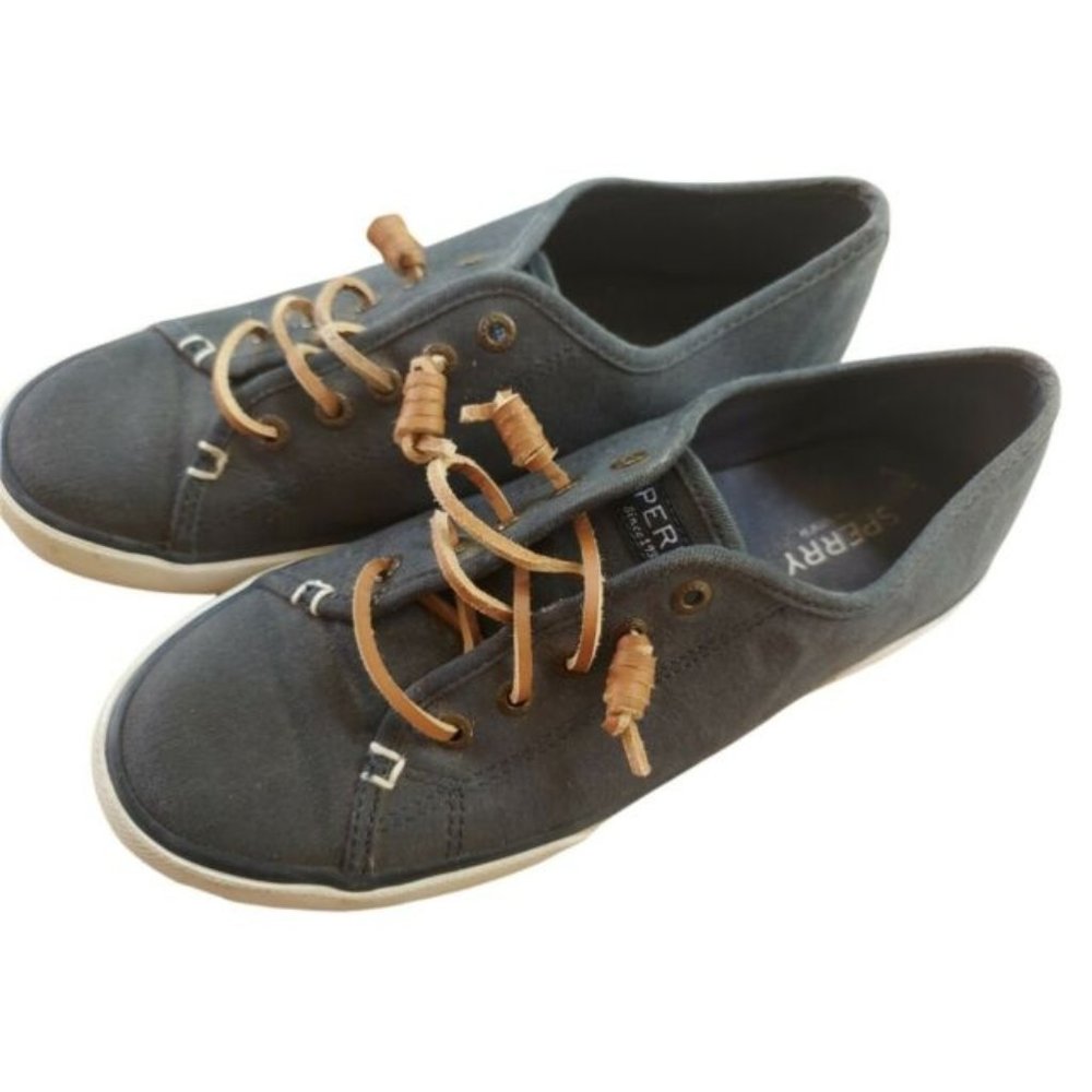 SPERRY TOP SIDER Crest Vibe Women's Navy Blue Canvas Sneakers Size 7 M